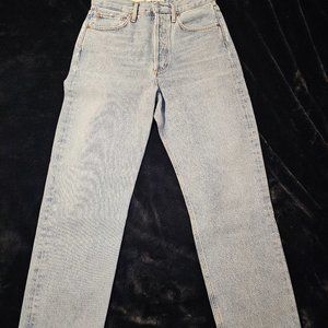 AGOLDE  -NWT- 90'S CROP MID RISE STRAIGHT (color REPLICA)